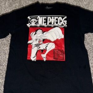 Ripple Junction Black and Red One Piece Short Sleeve Tee